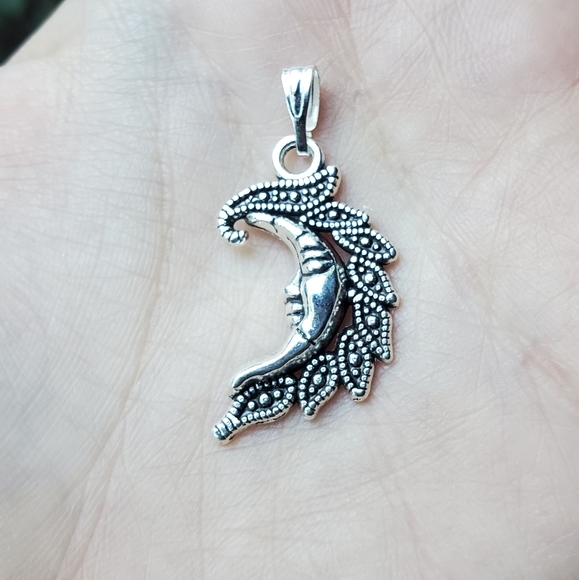 NWOT Sleeping Moon Pendant - Picture 6 of 8